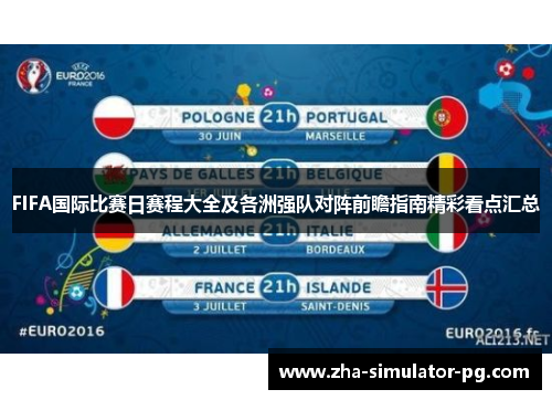 FIFA国际比赛日赛程大全及各洲强队对阵前瞻指南精彩看点汇总 FIFA国际比赛日赛程大全及各洲强队对阵前瞻指南精彩看点汇总